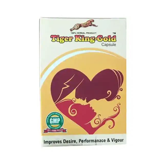 Naman India Tiger King Gold (1 Strip Of 10 capsules)