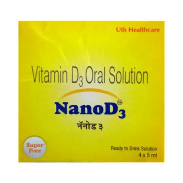 Nano D3 60K IU Oral Solution (1 Bottle of 5 ml Oral Solution)
