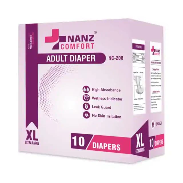 Nanz Comfort NC 208 Adult Diaper XL (1 Packet Of 10 pieces)