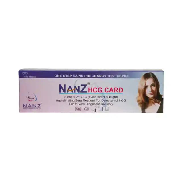 Nanz HCG Card (1 Box Of 1 Test Kit)