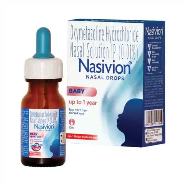 Nasivion Baby 0.01% Nasal Drop Nasivion Baby (1 Bottle of 10 ml Nasal Drops)