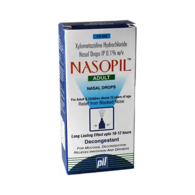 Nasopil Adult Nasal Drops (1 Bottle of 10 ml Nasal Drops)
