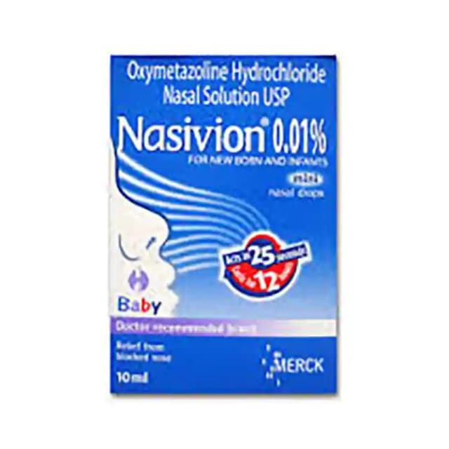 Nasovin 0.01% Nasal Solution (1 Bottle of 10 ml Nasal Solution)