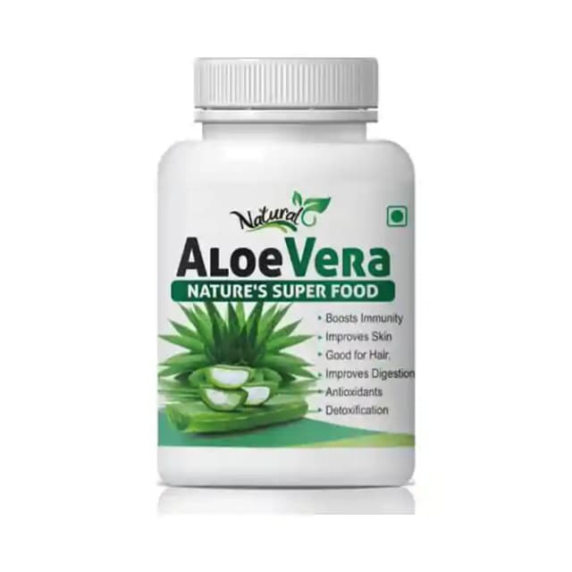 Natural Aloe Vera (1 Bottle of 60 capsules)
