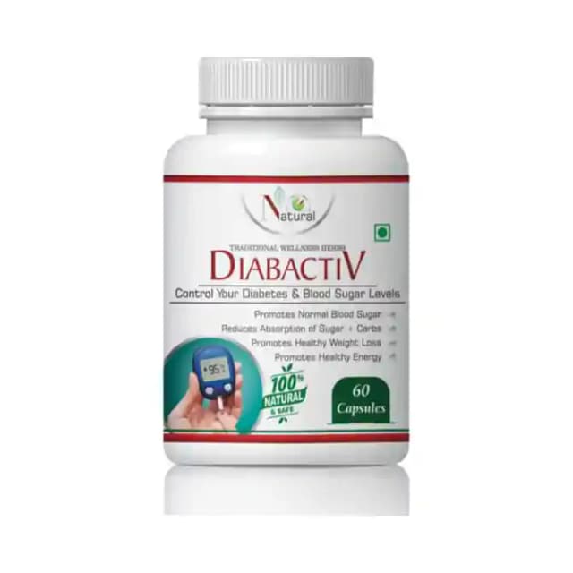 Natural Diabactiv (1 Bottle of 60 capsules)