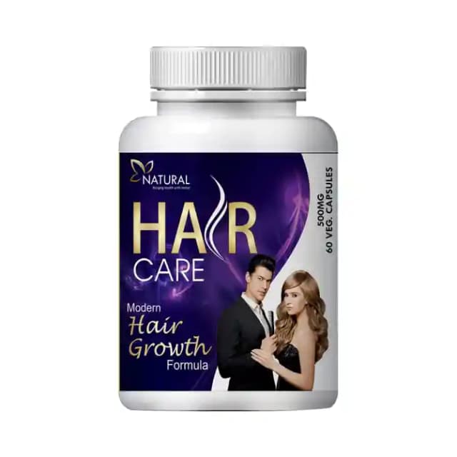 Natural Hair Care 500mg Veg (1 Bottle of 60 vegicaps)