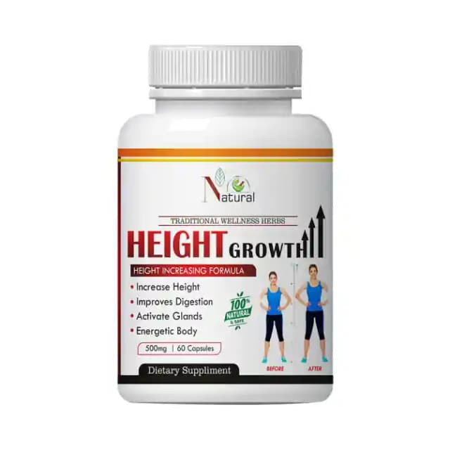 Natural Height Growth 500mg (1 Bottle of 60 capsules)