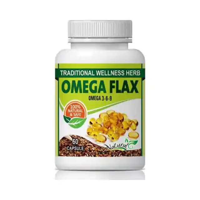 Natural Omega Flax (1 Bottle of 60 capsules)