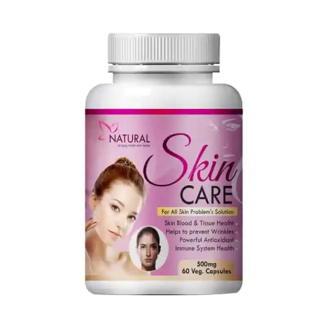 Natural Skin Care 500mg Veg (1 Bottle of 60 vegicaps)