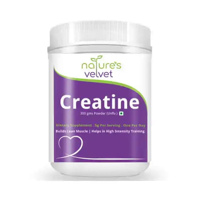 Natures Velvet Creatine Powder (1 Bottle of 300 gm Powder)