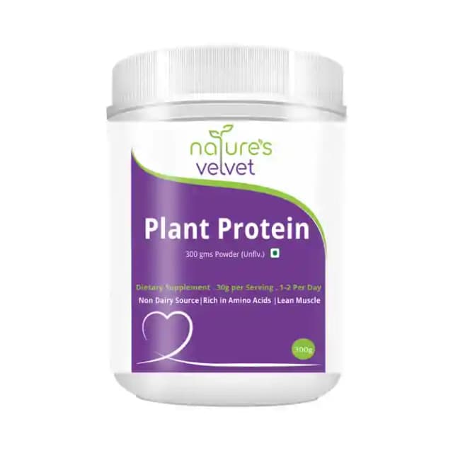 Natures Velvet Plant Protein Powder (1 Jar Of 300 gm Powder)