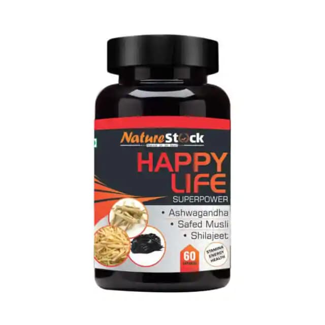 Nature Stock Happy Life (1 Bottle of 60 capsules)