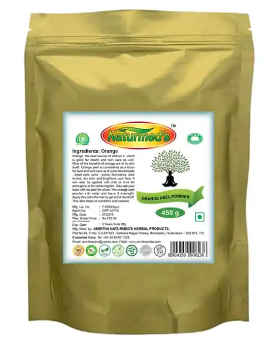 Naturmeds Orange Peel Powder (1 Packet Of 450 gm Powder)