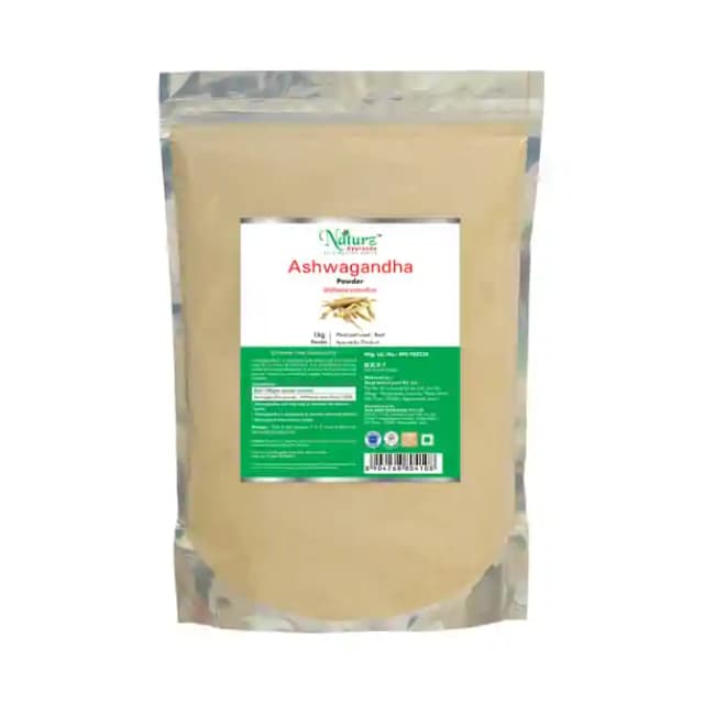 Naturz Ayurveda Ashwagandha Powder (1 Packet Of 1 kg Powder)