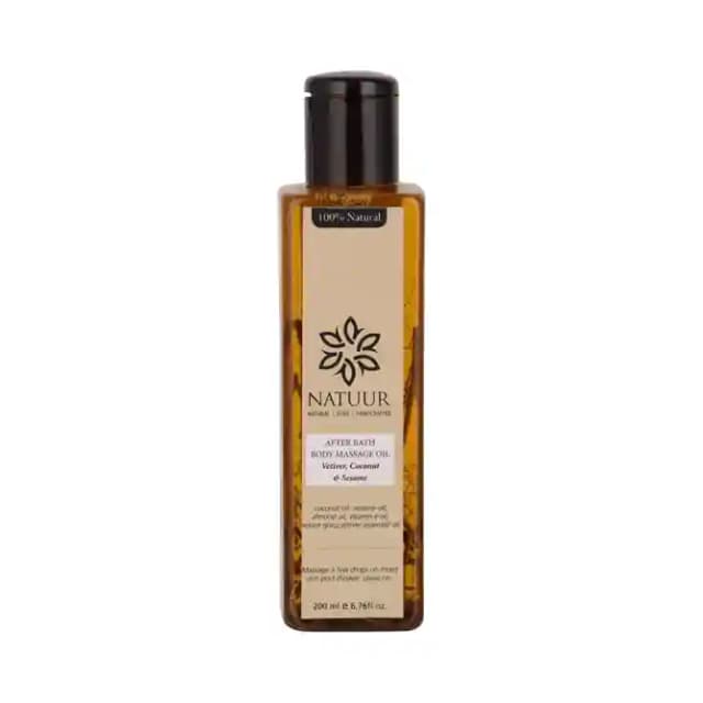 Natuur Massage Oil After Bath Body (1 Bottle of 200 ml Oil)