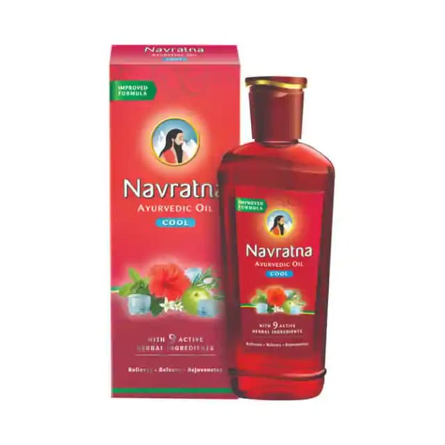 Navratna Ayurvedic Cool Hair Oil (1 Bottle of 100 ml Oil)