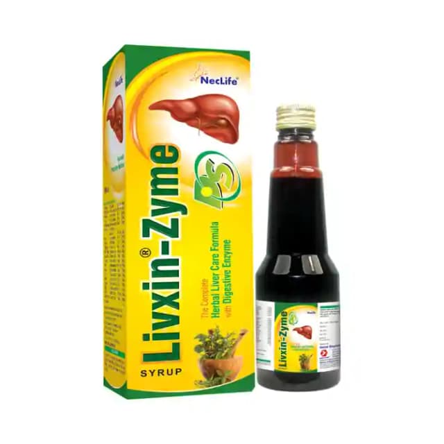 Neclife Livxin Zyme Syrup (1 Bottle of 225 ml Syrup)