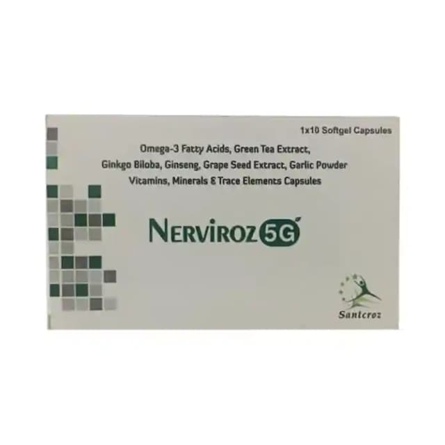 Nerviroz 5G Soft Gelatin (1 Strip Of 10 soft gelatin capsules)
