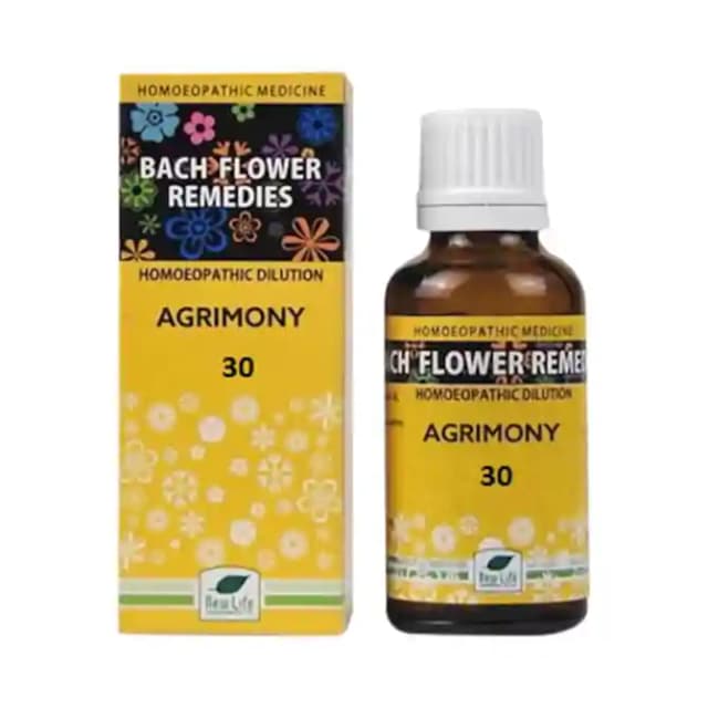 New Life Bach Flower Agrimony 30 (1 Bottle of 30 ml Dilution)