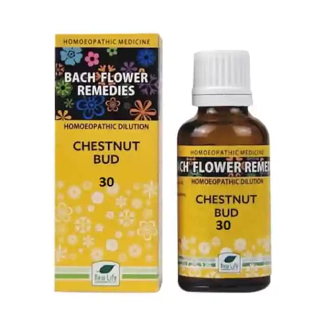New Life Bach Flower Chestnut Bud 30 (1 Bottle of 30 ml Dilution)