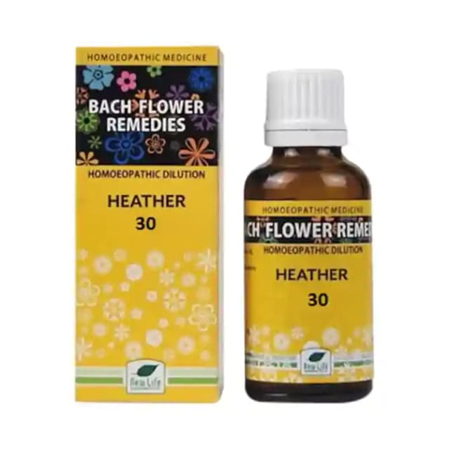 New Life Bach Flower Heather 30 (1 Bottle of 30 ml Dilution)