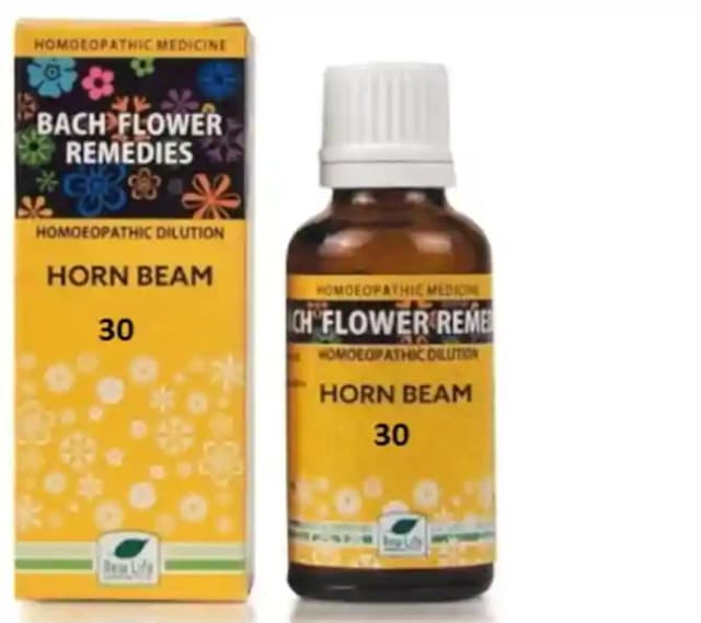 New Life Bach Flower Horn Beam 30 (1 Bottle of 30 ml Dilution)