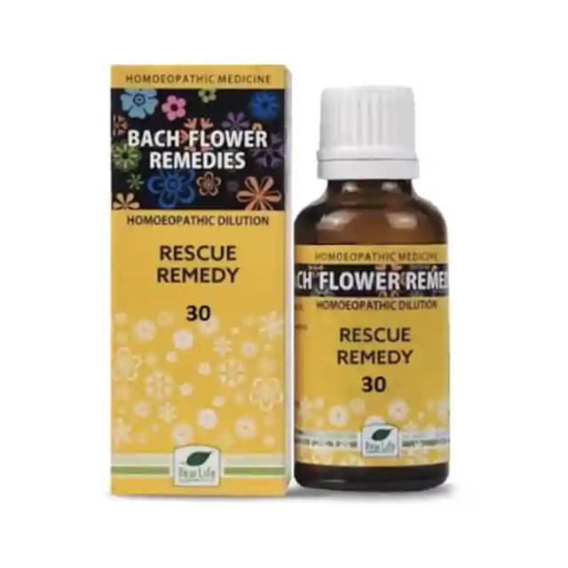 New Life Bach Flower Rescue Remedy 30 (1 Bottle of 30 ml Dilution)