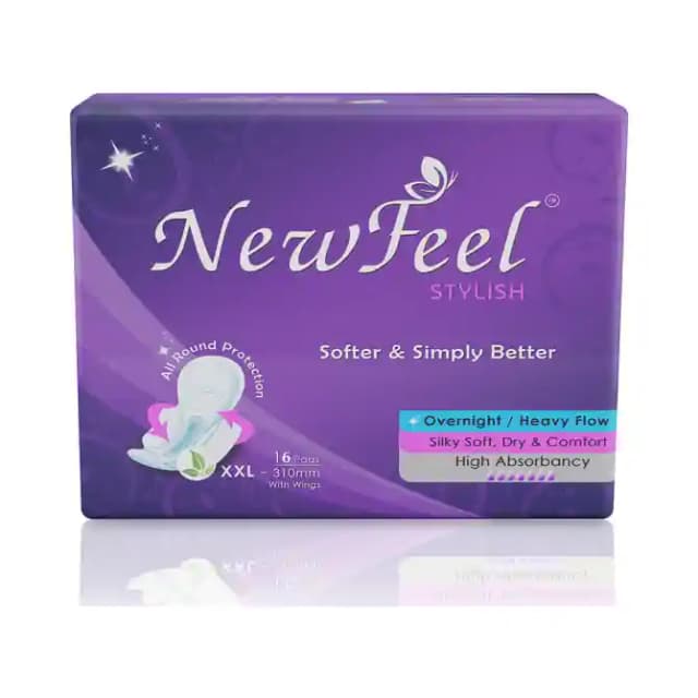 NewFeel Stylish Sanitary Napkin XXL (1 Packet Of 16 pads)