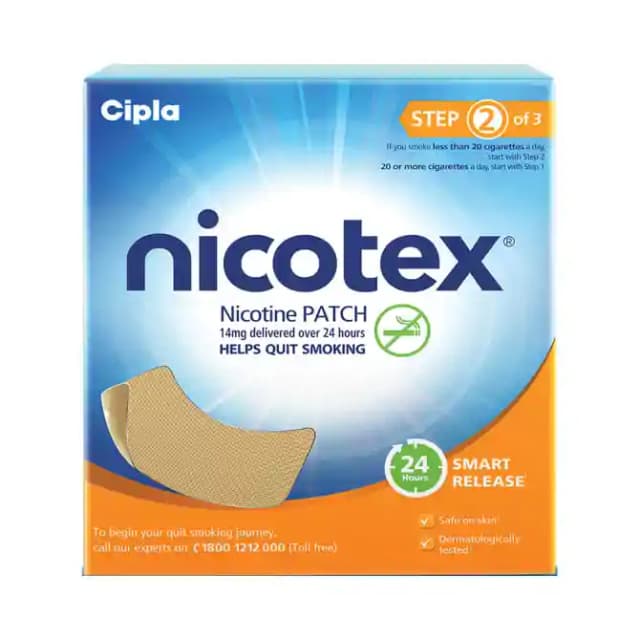 Nicotex 14mg Patch (1 Packet Of 7 transdermal patches)