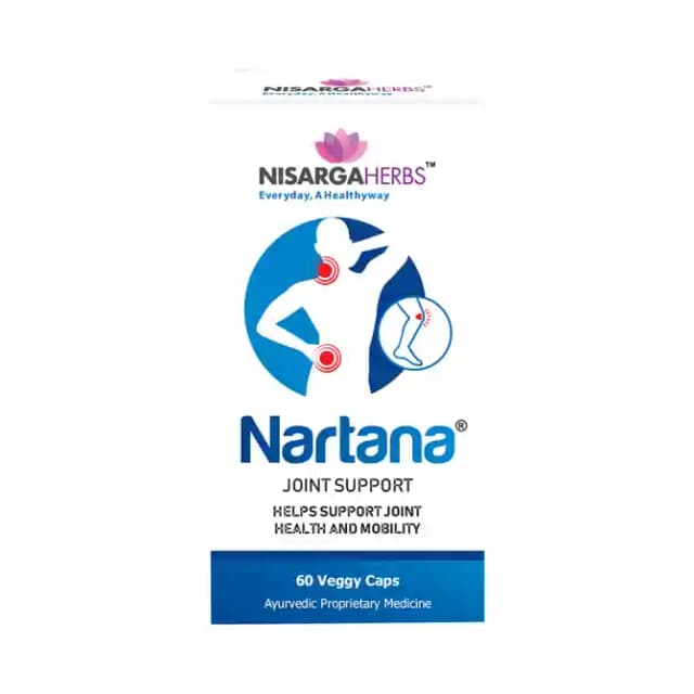 Nisarga Herbs Nartana Veggie Caps (1 Bottle of 60 vegicaps)