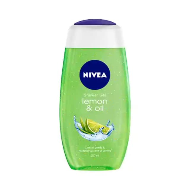 Nivea Shower Gel Lemon & Oil (1 Bottle of 250 ml Gel)