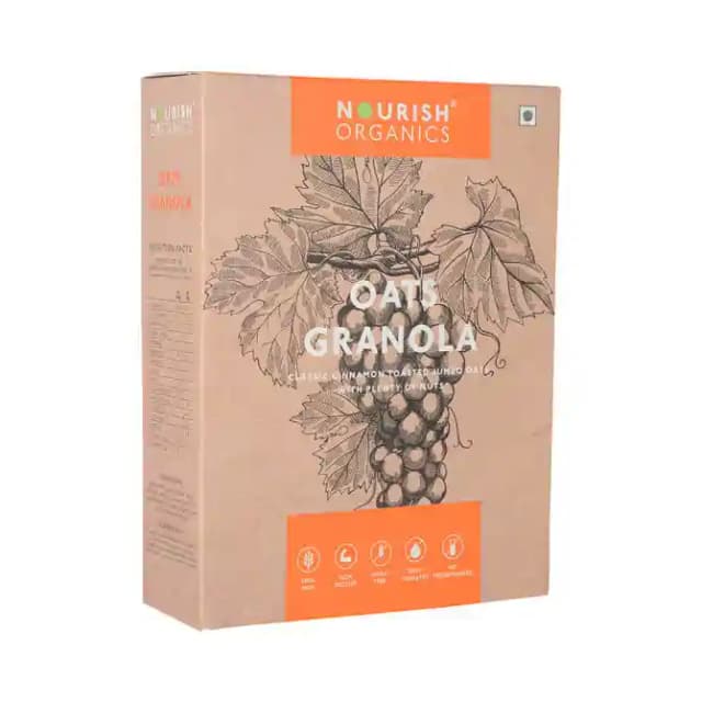 Nourish Organics Granola Oats (1 Box Of 300 gm Seeds)