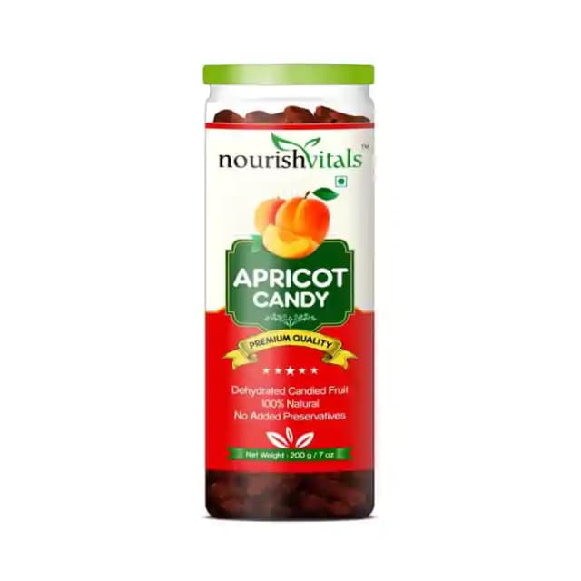 NourishVitals Apricot Candy (1 Bottle of 200 gm Candy)