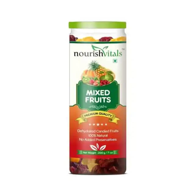 NourishVitals Mixed Fruits (1 Jar Of 200 gm Dry Fruits)