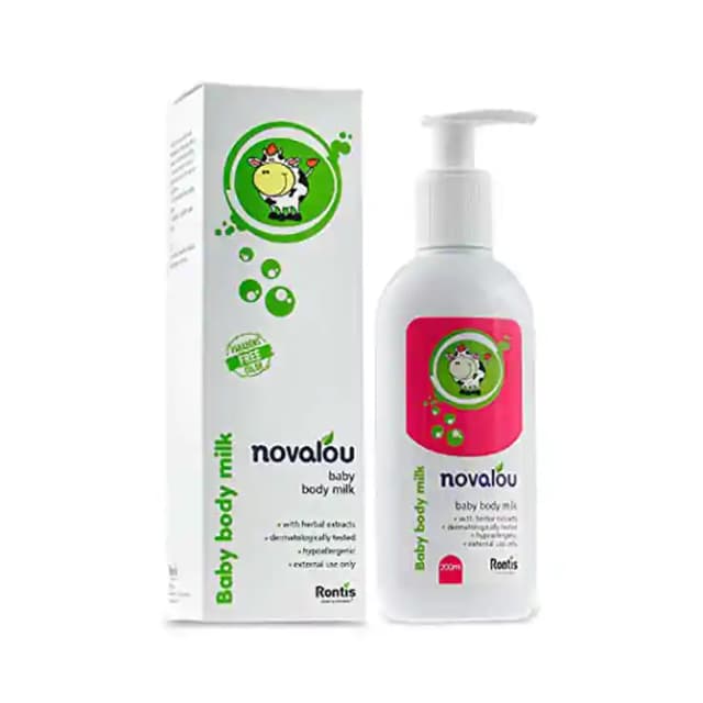 Novalou Baby Body Milk (1 Pump Bottle of 200 ml Lotion)