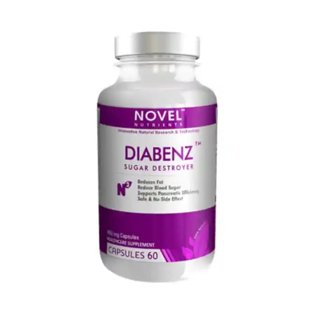 Novel Nutrients Diabenz 450mg (1 Bottle of 60 capsules)