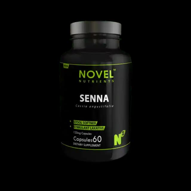 Novel Nutrients Senna 125mg (1 Bottle of 60 capsules)