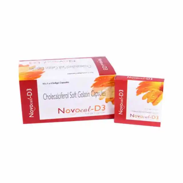 Novocal D3 Soft Gelatin (1 Strip Of 4 soft gelatin capsules)