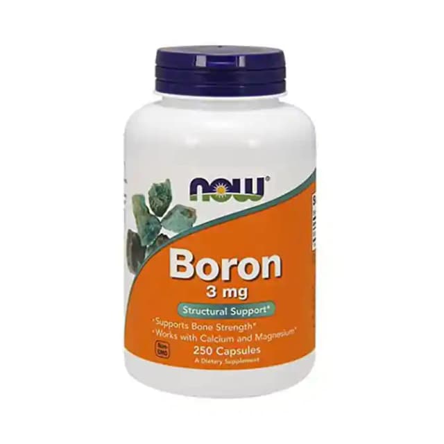 NOW Foods Boron 3mg (1 Bottle of 250 capsules)