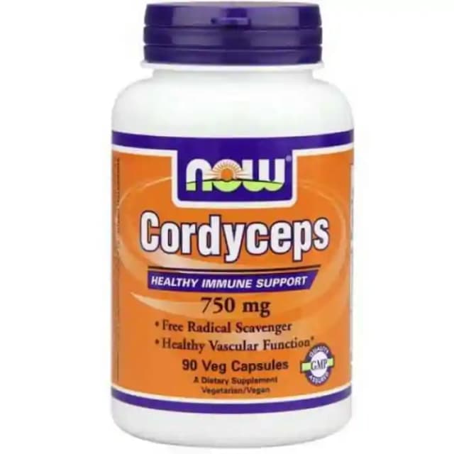 NOW Foods Cordyceps 750mg Veg (1 Bottle of 90 capsules)