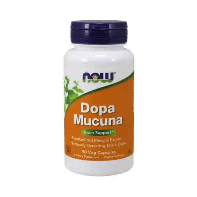 NOW Foods Dopa Mucuna Veg (1 Bottle of 90 capsules)