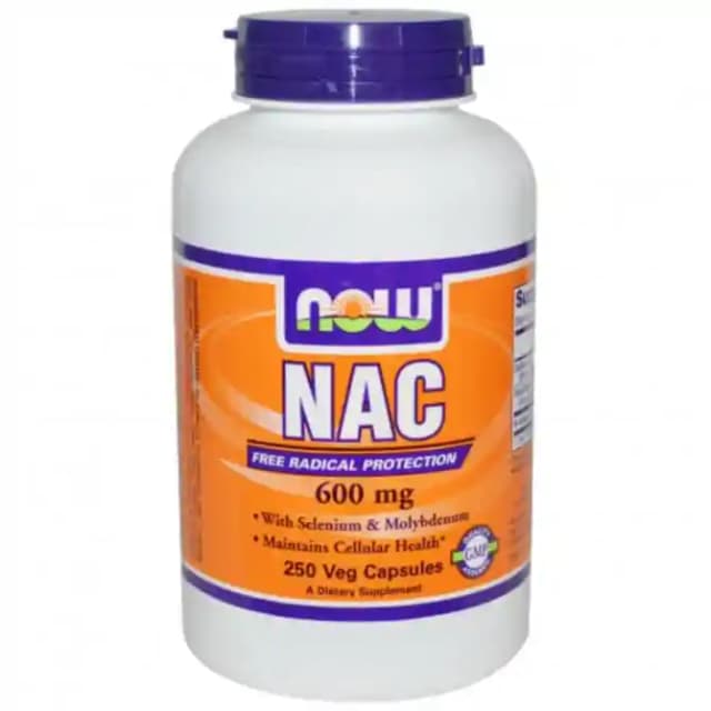 NOW Foods NAC 600mg Veg (1 Bottle of 250 capsules)