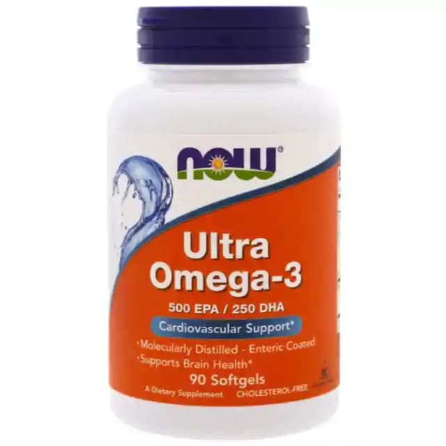 NOW Foods Ultra Omega 3 Softgels (1 Bottle of 90 soft gelatin capsules)