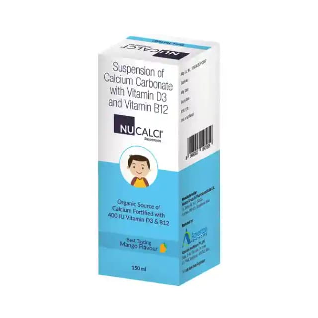 Nucalci Suspension Mango (1 Bottle of 150 ml Suspension)