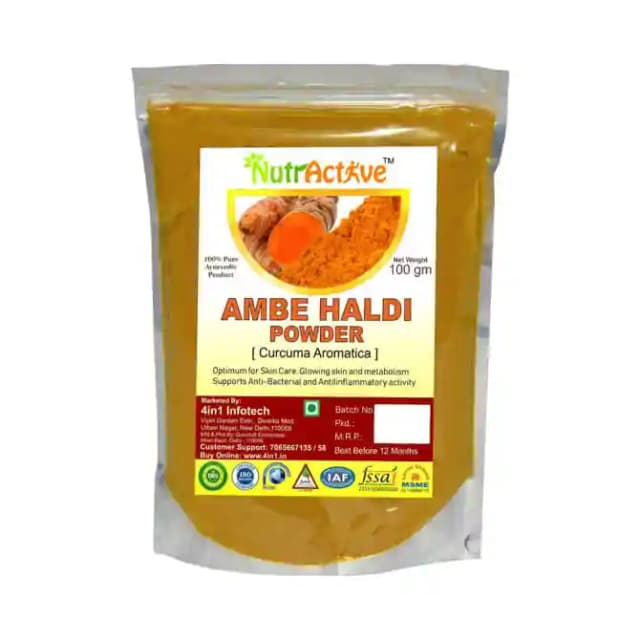 NutrActive Ambe Haldi Powder (1 Packet Of 100 gm Powder)