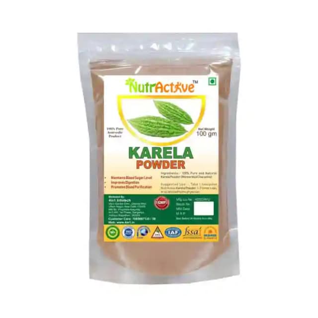 NutrActive Karela Powder (1 Packet Of 100 gm Powder)
