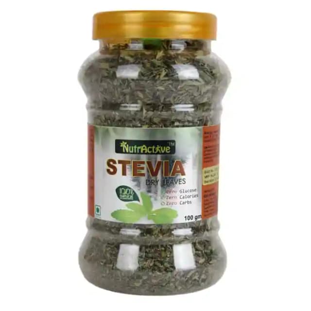 NutrActive Stevia Dry Leaf (1 Box Of 100 gm Leaves)