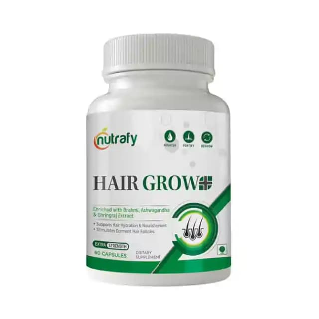 Nutrafy Hair Grow+ (1 Bottle of 60 capsules)