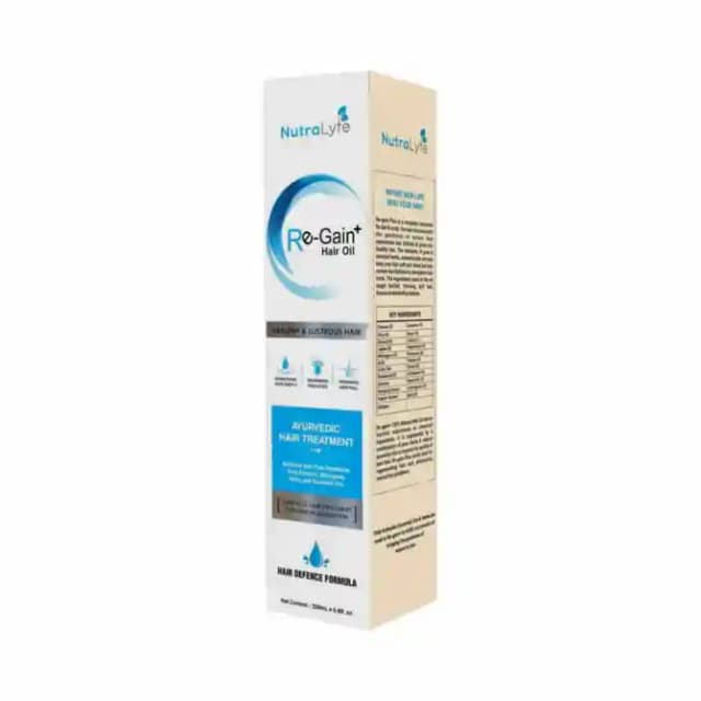 Nutralyfe Re Gain+ Ayurvedic Hair Oil (1 Bottle of 200 ml Oil)