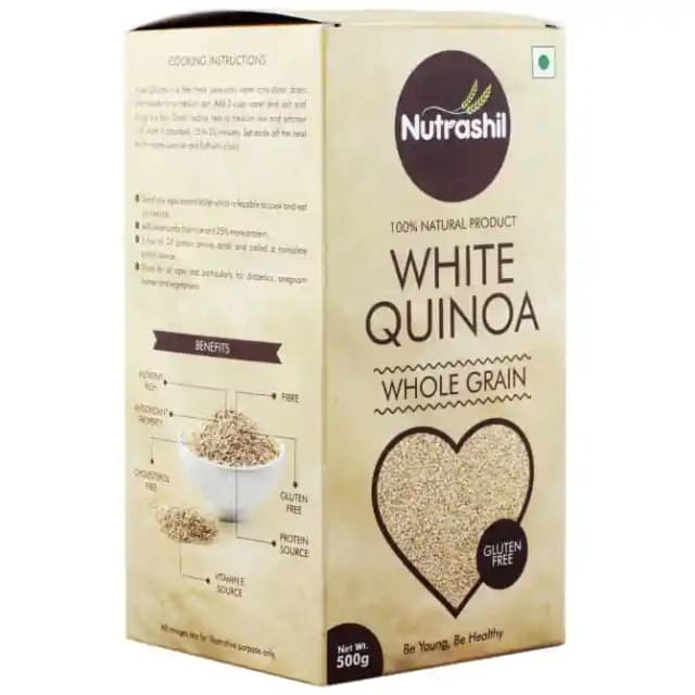 Nutrashil White Quinoa (1 Box Of 500 gm Seeds)